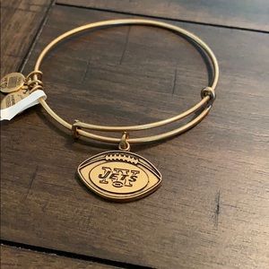 Brand New Alex and Ani NY Jets gold